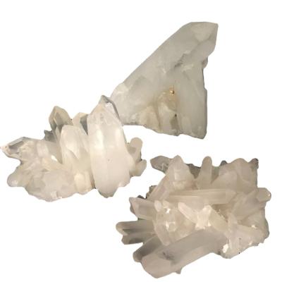 China Europe Ore Natural White Crystal Self-Healing Energy Original Crystal Group Home Decoration for sale