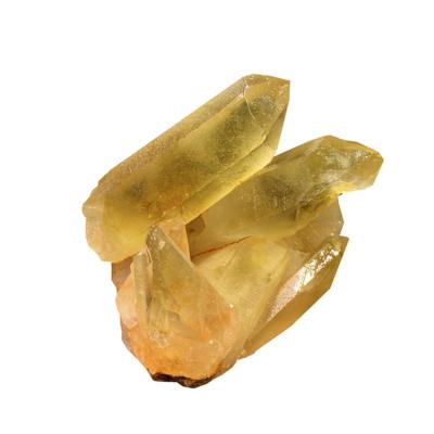 China Europe Natural Citrine Group Crystals Healing Stones Decoration Rough Stone Ornament for sale