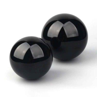 China Europe wholesale natural healing obsidian crystal ball furnishings polishing crafts for sale