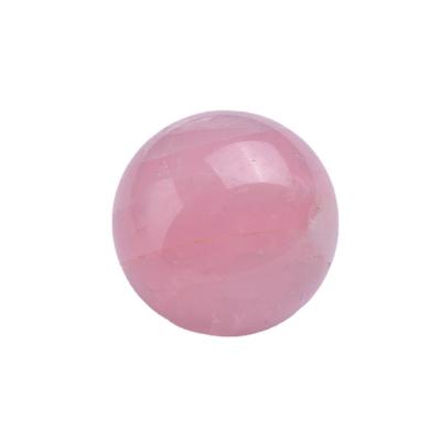 China Europe Original Stone Polished Crystal Ball Pink Beauty Self-Healing Natural Crafts for sale