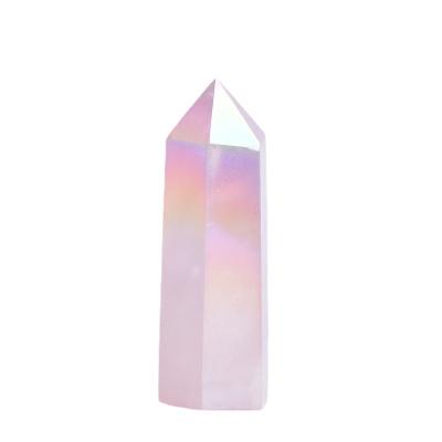 China Europe natural stone original crystal healing column single pointed crystal home decoration for sale