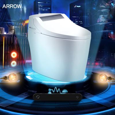 China ARROW Brand Auto Operation Wash Down Bidet WC Sanitary Ware Bottle Cleaner Auto Smart Bowl Ceramic One Piece Toilet for sale