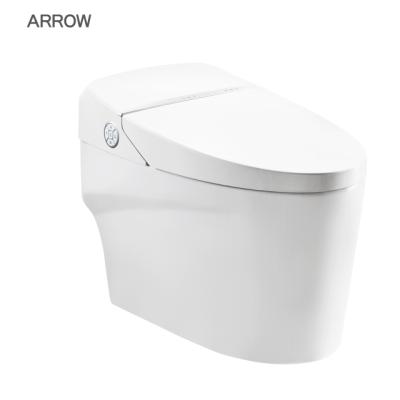 China Popular types ARROW brand Foshan bathroom sanitary ware toilet automatic operation WC made in china ceramic toilet shattaf for sale