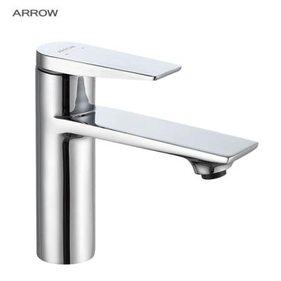 China Faucets ARROW Brand Foshan Metered Bathroom Sanitary Ware Copper Single Water Saving Faucet Mixer Tap Set for sale