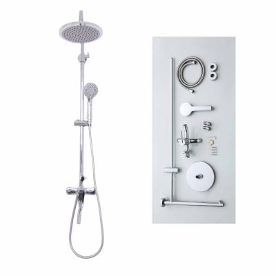 China With Sliding Bar Bathroom Shower Single Handle Set Triple Shower Mixer for sale