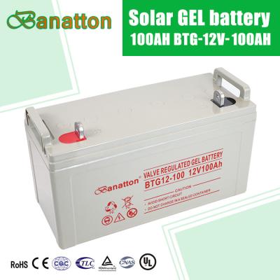 China Rechargeable Type 12v Deep Cycle GEL Battery Inverter Power Tools Solar Banatton 12v 100ah Lead Acid Battery Battery for sale