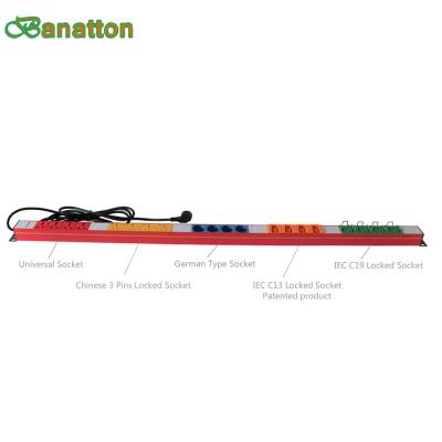 China Computer Room / Data Center / Mining Banatton 24ports Mining PDU Rack C13 Socket 50a 63a PDU With Breaker en venta