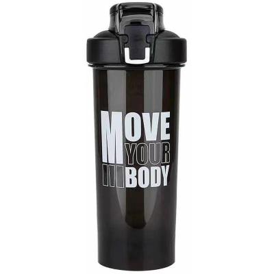 China Sustainable Large Discount Supply Portable Outdoor Sports Fitness Shaker Plastic Water Bottle Shaker for sale