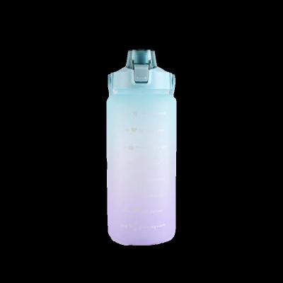 China Professional Viable Design Large Capacity Sports Water Bottle With Straw Motivational Time Maker for sale