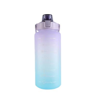 China Reliable Reliable Unisex Sports Water Bottle Gradient Color Quality Large Capacity Portable Water Bottle for sale