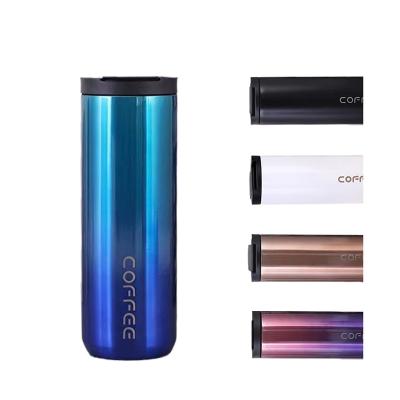 China PORTABLE Sublimation Blanks Double Wall Stainless Steel Vacuum Insulated Straight Lean Tumbler With Straw And Lid for sale