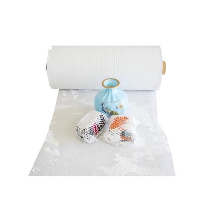 China Recycled Materials Shipping Protection Eco-friendly Recyclable Kraft Wrapping Cushion Roll Pad Honeycomb Paper for sale