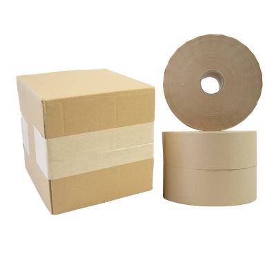 China Cardboard Sealing China Manufacturer Reinforced Sealing White Wet Water Activated Gummed Paper Kraft Brown Custom Customize To Activate Tape for sale