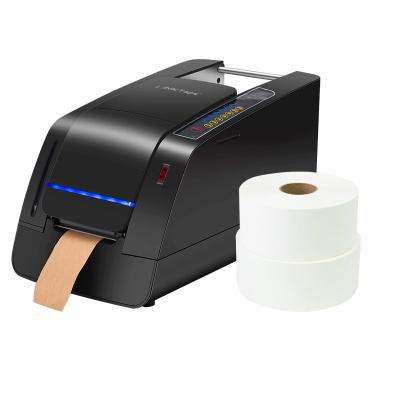 China TapePower Brand Eco-friendly Gummed Water Activated Automatic Paper Kraft Wet Wrapping Tape Sealing Machine SP2 for sale