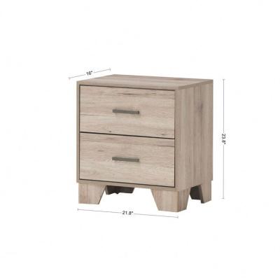 China Foldable Modern Luxurious Bedroom Furniture 3 Drawer Rattan And Wooden Bedside Table Chest With Drawers for sale