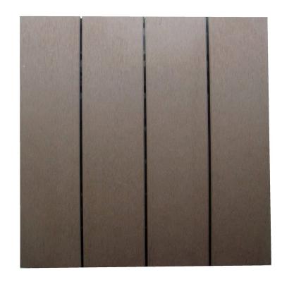 China Waterproof Composite Decking With Decorative Exterior Decking Tiles Wood Plastic Composite Panels Tile for sale