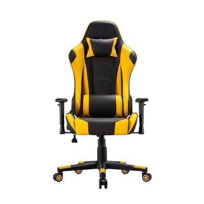 China Gamer PU Gaming Chair Gaming Chair Gaming Office Computer Rotating Leather Wrapping Foldable Chair With Led Light for sale