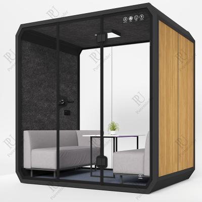 China Commercial Portable Live Webcasting Pod Acoustic Room Modular Phone Booth Meeting Office Soundproof Pod For Sale for sale