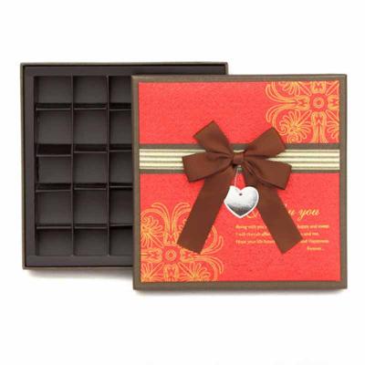 China food & Beverage Packaging New Customized Plaid Chocolate Gift Packaging Box Candy Truffle Packaging Box Wholesale for sale