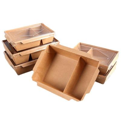 China Disposable Disposable Divided Serving Tray With Lid 2 Compartments for Take Away, To Go Food Trays with Transparent Lids for Restaurant for sale