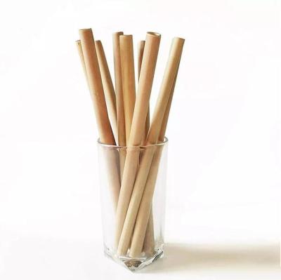 China Disposable 200mm Reusable Bamboo Straws Eco Friendly Organic Drinking Straw Biodegradable Alternative to Plastic Straws for sale