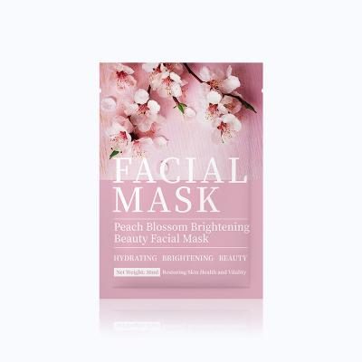 China Organic Moisturizer Cosmetic Whitening Beauty Peach Blossom Face Care Sheet Hydration Mask For Travel Beauty for sale