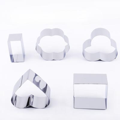 China Sustainable Geometric Stainless Steel Biscuit Cookie Cutter DIY Pastry Decorating Square Metal Baking Tool for sale