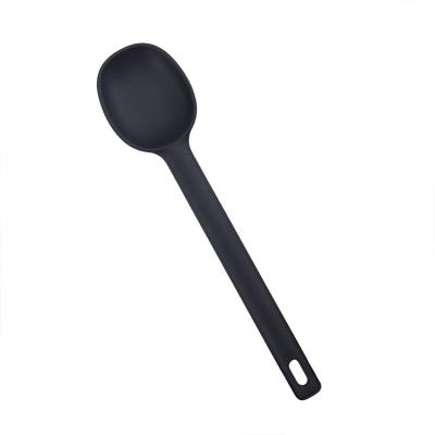 China Modern Silicone Dinnerware Kitchenware Cooking Spoon Spatula Small Spoon For Dense Soup for sale