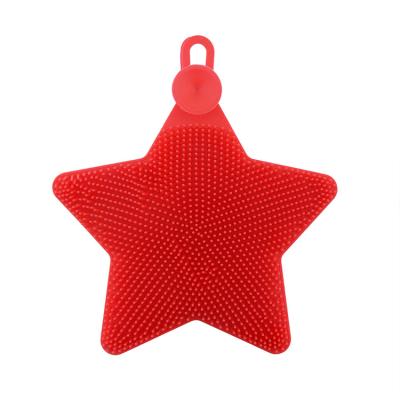 China Viable Silicone Cleaning Brushes Dish Wash Scrubber Sponge Cleaner Mat Household Kitchen Accessories for sale