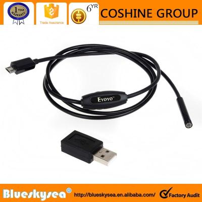 China 2mm Borescope Borescope Waterproof/Waterproof Hawk Endoscope USB Medical Camera for sale