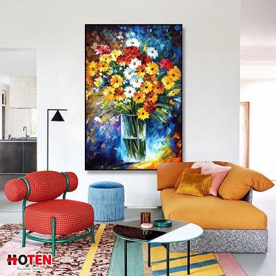 China Modern Hand Painted Flower Oil Painting! Decorative art flower painting! Large size painting customization for sale