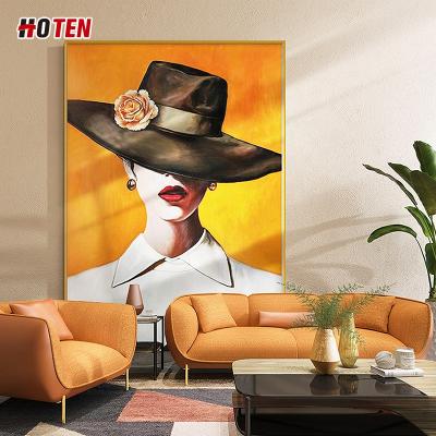 China Modern Abstract Colorful Portrait Oil Painting Home Decoration Painting Custom From Photo for sale