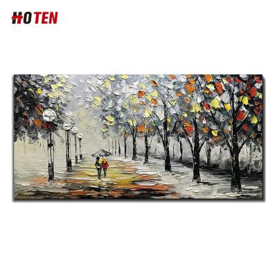 China Wholesale Modern Decorative Black And White Landscape Oil Paintings for sale