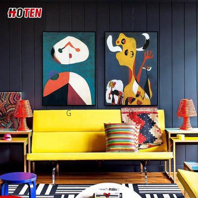 China Milo Creative Decorative Painting Hand Painted Modern Minimalist Cartoon Oil Painting Famous Abstract Modern Surreal for sale