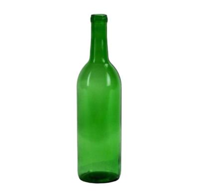 China Eco - Friendly Green Wine Bottles Bordeaux Liquor Bottles 750 Ml Empty Bottles for sale