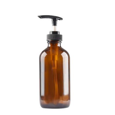 China Empty 16oz Amber Boston Trigger Spray Chemical Glass Bottle Eco - Friendly For Cleaning for sale