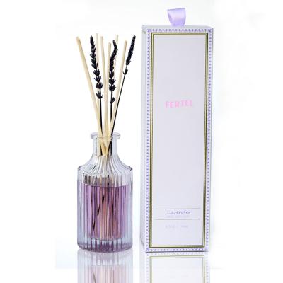 China 100ml Eco-friendly Vase Shaped Clear Glass Tubular Diffuser Oil Bottle With Glass Lid for sale