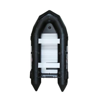 China MAKOSHARK J-430 PVC Black Inflate Italian Inflatable PVC Boat Rescue Boats Fishing Raft for sale