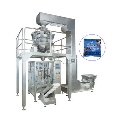 중국 Rice Sugar Bean Weighing Packaging Automatic Vertical Food Granule Grain Packing Machine For Sale 판매용