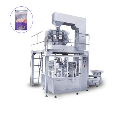 중국 Automatic Food Multihead Weigher Dried Fruit Screw Coffee Bean Salad Giving Bag Packing Machine 판매용