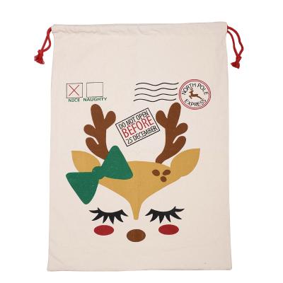 China Wholesale Chirstmas Decor Christmas Gift Bags Drawstring Gift Bags For Xmas Yiwu Xmas Bags For Decoration Supplies for sale