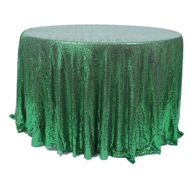 China Multicolor Hotel Non-slip Banquet Round Modern Minimalist Sequin Polyester Spandex Stretch Soft And Comfortable Wedding Table Cloth for sale