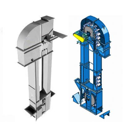 China High Capacity Board Bucket Elevator / Heat Resistant Chain Ring Bucket Elevator Conveyor For Slag Cement for sale