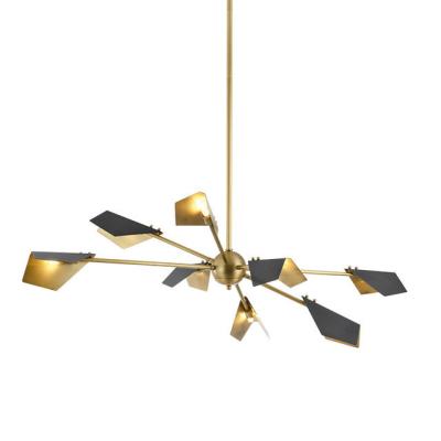 China Unique Art Modern Postmodern Copper Antique American Bedroom Pendant Light for sale