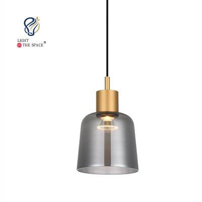 China Modern Modern Glass Kitchen Pendant Hanging Light Fixtures With Clear Glass Shade In Finish Pendant Light for sale