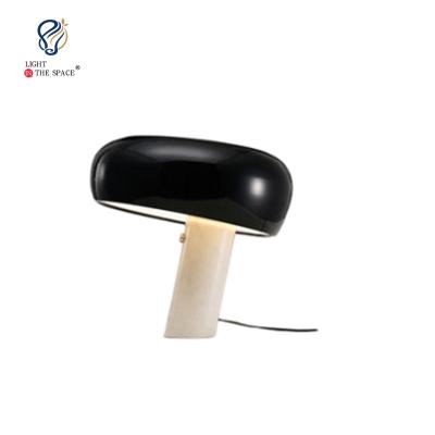 China Nordic Marble Desk Light Warm Modern Luxury Decorative Mushroom Table Lamp Table Lamp For Hotel Bedside Led Table Lamp for sale