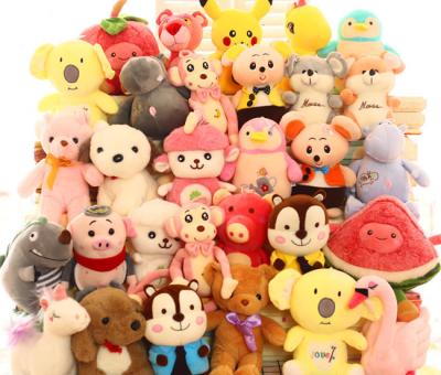 China Plush Factory Mini Plush Toy Key Chain 12~15cm Grabber Machine Plush Doll Selling Crane Machine Stuffed Animal Toy for sale