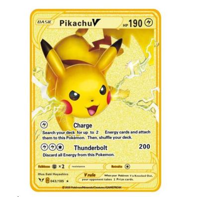 China For Pokemon Game Gold Metal Cards 1st Charizard, Blastoise, Venusaur 1st Edition Trading Playing Card Set for sale