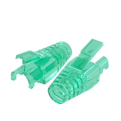 中国 Clear Socket Crystal Protective Clear Sheath Computer Network Computer Connector CAT5e CAT6 Head PC Hot Shoe Sheath 販売のため