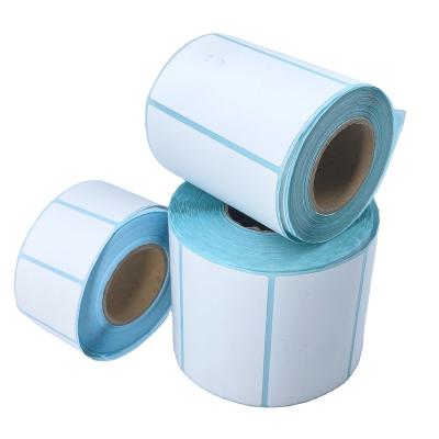 China Waterproof Custom Size Sticker Label Paper Adhesive Thermal Sticker for Printer Logistics Shipping Printer Sticker for sale